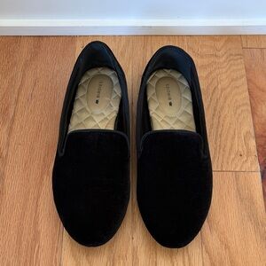 Birdies The Starling Black Velvet Women’s Loafers